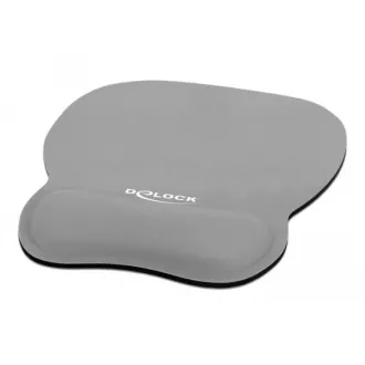 Delock Ergonomická podložka pod myš s opěrkou zápěstí šedá 245 x 206 mm