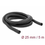 Delock Samouzavírací pletené opláštění 5 m x 25 mm, černé