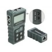 Delock LCD kabelový testr RJ45 / PoE / DC