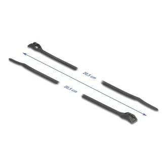 Delock Kabelový úvazek s plochou hlavou, D 205 x Š 2,5 mm, 100 ks černá Delock Kabelový úvazek s plochou hlavou, D 205 x Š 2,5 mm, 100 ks černá