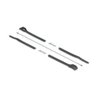 Delock Kabelový úvazek s plochou hlavou, D 205 x Š 2,5 mm, 100 ks černá Delock Kabelový úvazek s plochou hlavou, D 205 x Š 2,5 mm, 100 ks černá