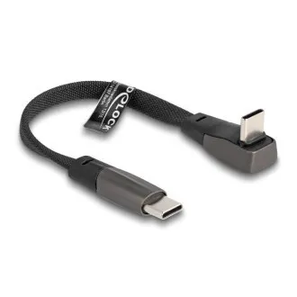 Delock Plochý páskový kabel USB 2.0 ze zástrčkového konektoru USB Type-C na zástrčkový konektor USB Type-C, pravoúhlý Delock Plochý páskový kabel USB 2.0 ze zástrčkového konektoru USB Type-C na zástrčkový konektor USB Type-C, pravoúhlý