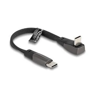 Delock Plochý páskový kabel USB 2.0 ze zástrčkového konektoru USB Type-C na zástrčkový konektor USB Type-C, pravoúhlý Delock Plochý páskový kabel USB 2.0 ze zástrčkového konektoru USB Type-C na zástrčkový konektor USB Type-C, pravoúhlý