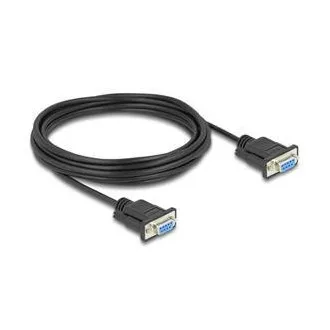 Delock Sériový kabel rozhraní RS-232 D-Sub9, ze zásuvkový na zásuvkový, délky 5 m