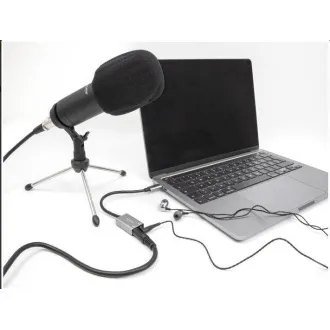 Delock Externí zvuková karta USB Type-C™ s audio adaptérem Plug & Play, 2 x 3,5 mm stereo jack Delock Externí zvuková karta USB Type-C™ s audio adaptérem Plug & Play, 2 x 3,5 mm stereo jack