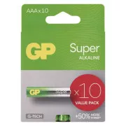 GP AAA Super, alkalická (LR03) - 10 ks