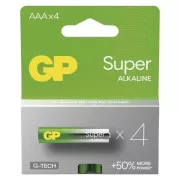 GP AAA Super, alkalická (LR03) - 4 ks
