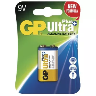GP 9V Ultra Plus, alkalická (6LR61) - 1 ks