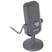 Endorfy Solum Voice S Alt Gray, Mikrofon, kondenzátorový, kardioidní, RGB podsvícení, USB-C, dotykové ztlumení, 3,5mm jack,šedá