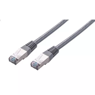 C-TECH Kabel patchcord Cat5e, FTP, šedý, 0,25m