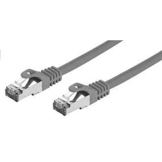 C-TECH Kabel patchcord Cat7, S/FTP, šedý, 0,5m C-TECH Kabel patchcord Cat7, S/FTP, šedý, 0,5m