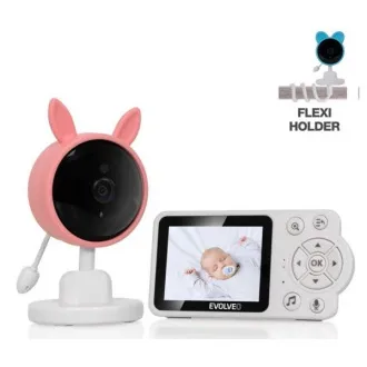 EVOLVEO Baby Monitor N3 videochůvička, růžová - Použité
