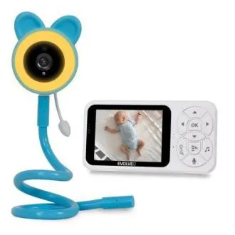 EVOLVEO Baby Monitor N35 – dětská chůvička s kamerou, VOX, teploměr, noční vidění, RGB světlo, Modrá EVOLVEO Baby Monitor N35 – dětská chůvička s kamerou, VOX, teploměr, noční vidění, RGB světlo, Modrá