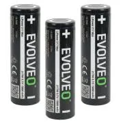 EVOLVEO LiPower 217 Max 5000 – Li-ion baterie 21700 (3.7 V / 5000 mAh) 3 ks