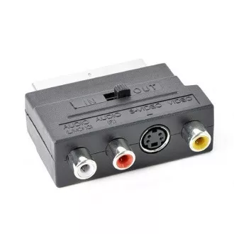 Gembird Obousměrný adaptér SCART/RCA/S-VIDEO Gembird Obousměrný adaptér SCART/RCA/S-VIDEO