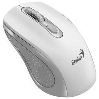 Genius NX-8025S Myš, bezdrátová, optická, 1200DPI, 4 tlačítka, tichá, Copilot, 2,4GHz, bílo-šedá