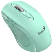 Genius NX-8025S Myš, bezdrátová, optická, 1200DPI, 4 tlačítka, tichá, Copilot, 2,4GHz, zelená (akvamarín)