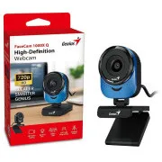 Genius FaceCam 1000X Q, Webkamera, HD 720p, mikrofon, USB 2.0, modrá