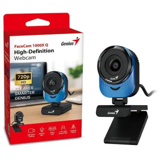 Genius FaceCam 1000X Q, Webkamera, HD 720p, mikrofon, USB 2.0, modrá Genius FaceCam 1000X Q, Webkamera, HD 720p, mikrofon, USB 2.0, modrá