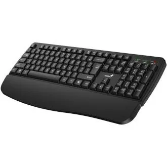Genius KB-7123, Klávesnice, bezdrátová, 2,4GHz, mini USB přijímač, ergo. podložka, CZ+SK layout, Copilot klávesa, černá Genius KB-7123, Klávesnice, bezdrátová, 2,4GHz, mini USB přijímač, ergo. podložka, CZ+SK layout, Copilot klávesa, černá