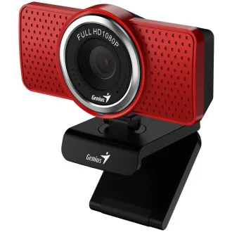 Genius ECam 8000, Webkamera, Full HD 1080p, mikrofon, USB-C, USB-A, červená Genius ECam 8000, Webkamera, Full HD 1080p, mikrofon, USB-C, USB-A, červená