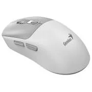 Genius NX-8260S BT, Myš, bezdrátová, optická, 2400DPI, 6 tlačítek, tichá, dobíjecí, Copilot,Bluetooth + 2,4GHz,bílo-šedá