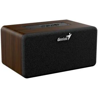 Genius SP-918BT, Reproduktor, bezdrátový, 6W RMS, BT 5.3, 2× 2" měnič, AUX vstup, USB-C, přenosný, barva tmavé dřevo Genius SP-918BT, Reproduktor, bezdrátový, 6W RMS, BT 5.3, 2× 2" měnič, AUX vstup, USB-C, přenosný, barva tmavé dřevo