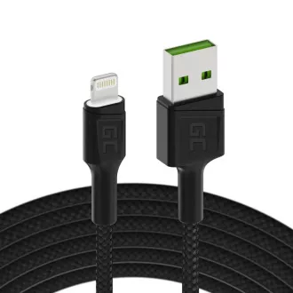 Green Cell Ray Kabel USB-A - Lightning 2m LED s rychlým nabíjením pro Apple iPhone Green Cell Ray Kabel USB-A - Lightning 2m LED s rychlým nabíjením pro Apple iPhone