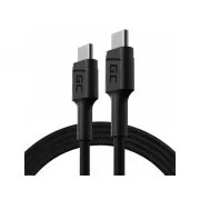 Green Cell Cable GC PowerStream USB-C - USB-C 120cm with Power Delivery (60W), 480 Mbps, Ultra Charge, QC 3.0