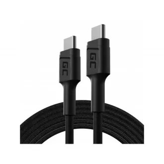 Green Cell Cable GC PowerStream USB-C - USB-C 200cm with Power Delivery (60W), 480 Mbps, Ultra Charge, QC 3.0 Green Cell Cable GC PowerStream USB-C - USB-C 200cm with Power Delivery (60W), 480 Mbps, Ultra Charge, QC 3.0