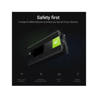 Green Cell Power Inverter 12V to 230V 1500W/3000W Pure sine wave