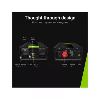 Green Cell Power Inverter 12V to 230V 1500W/3000W Pure sine wave