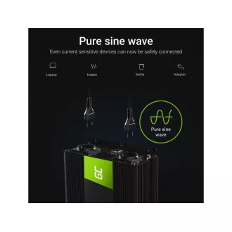 Green Cell Power Inverter 12V to 230V 1500W/3000W Pure sine wave