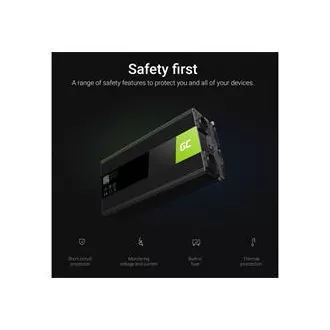 Green Cell Power Inverter 12V to 230V 1500W/3000W Pure sine wave
