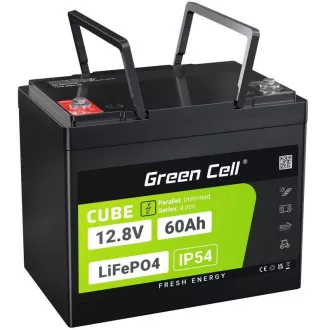 Green Cell Baterie CUBE LiFePO4 60Ah 12,8V 768Wh lithium-železo-fosfátová pro elektromotory, karavany, výtahy Green Cell Baterie CUBE LiFePO4 60Ah 12,8V 768Wh lithium-železo-fosfátová pro elektromotory, karavany, výtahy