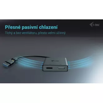 I-Tec USB-A/USB-C Dual 4K DP Video Adapter