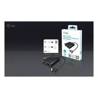 I-Tec USB-A/USB-C Dual 4K DP Video Adapter