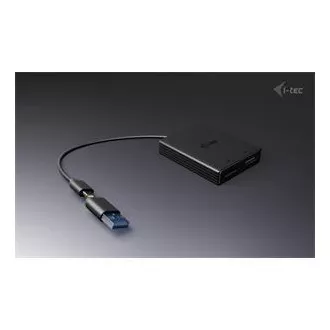 I-Tec USB-A/USB-C Dual 4K DP Video Adapter
