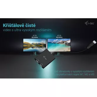 I-Tec USB-A/USB-C Dual 4K HDMI Video Adapter