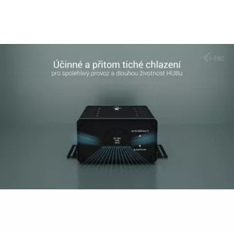 I-tec USB-C/USB-A Metal Charging+Data HUB, 15W per port, 10x USB-C, 180W