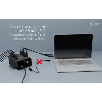 I-tec USB-C/USB-A Metal Charging+Data HUB, 15W per port, 10x USB-C, 180W