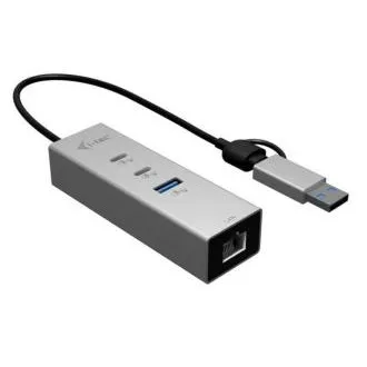 i-tec USB-C/USB-A Metal HUB 3 (2x USB-C, 1x USB-A) Port + 2.5GLAN