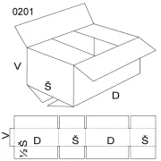 THIMM obaly Klopová krabice, velikost 4, FEVCO 0201, 370 x 220 x 270 mm