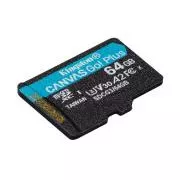 KINGSTON 1TB microSDXC Canvas Go Plus Gen4 200MB/s A2 U3 V30 Card bez adaptéru
