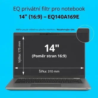 Kensington EQ privátní filtr pro notebook 14'' 16:9 Kensington EQ privátní filtr pro notebook 14'' 16:9