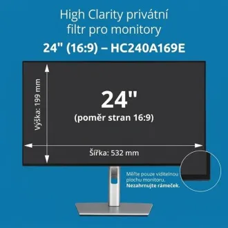 Kensington High Clarity privátní filtr pro monitor 24'' 16:9