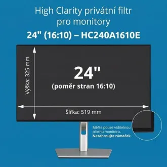 Kensington High Clarity privátní filtr pro monitor 24'' 16:10