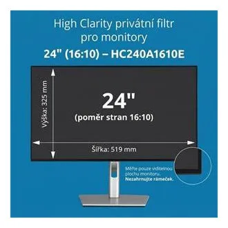 Kensington High Clarity privátní filtr pro monitor 24'' 16:10