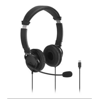 KENSINGTON Classic EQ USB-C® Headset s mikrofonem a ovládáním hlasitosti KENSINGTON Classic EQ USB-C® Headset s mikrofonem a ovládáním hlasitosti