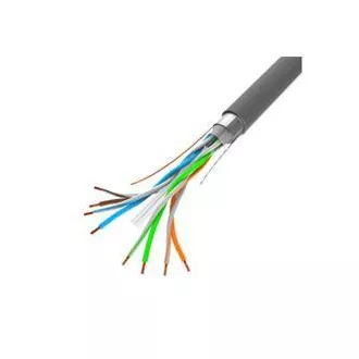 LANBERG FTP kabel CAT.6, Cu, délka 305m, šedý, CPR + Fluke passed, PVC